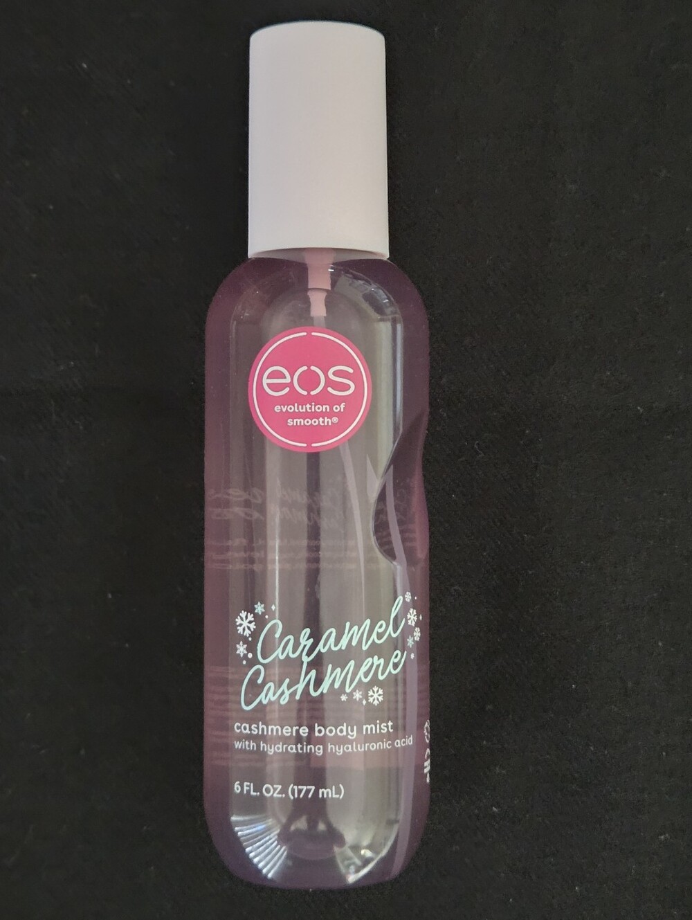 EOS Caramel Cashmere Holiday Body Mist w/Hydrating Hyaluronic Acid 6 fl oz NEW